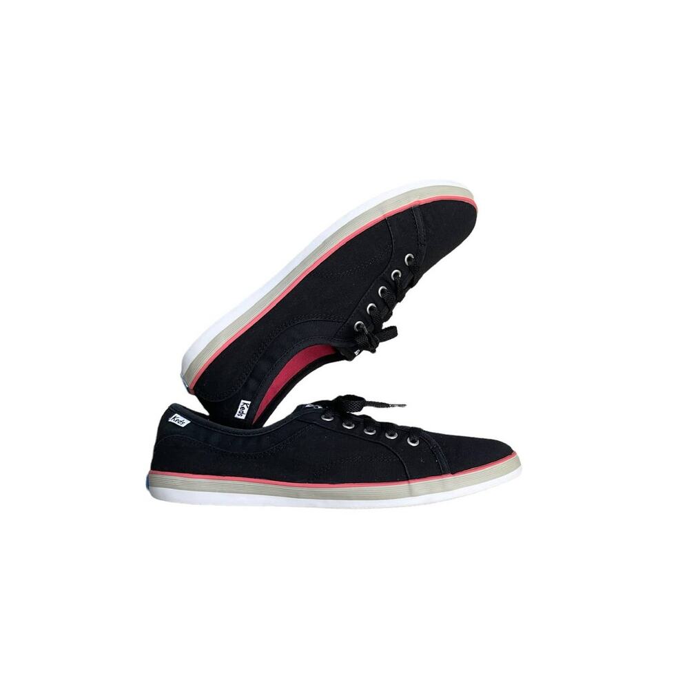 Keds Sneakers‎ Black Canvas Lace up Women's Shoe 9.5